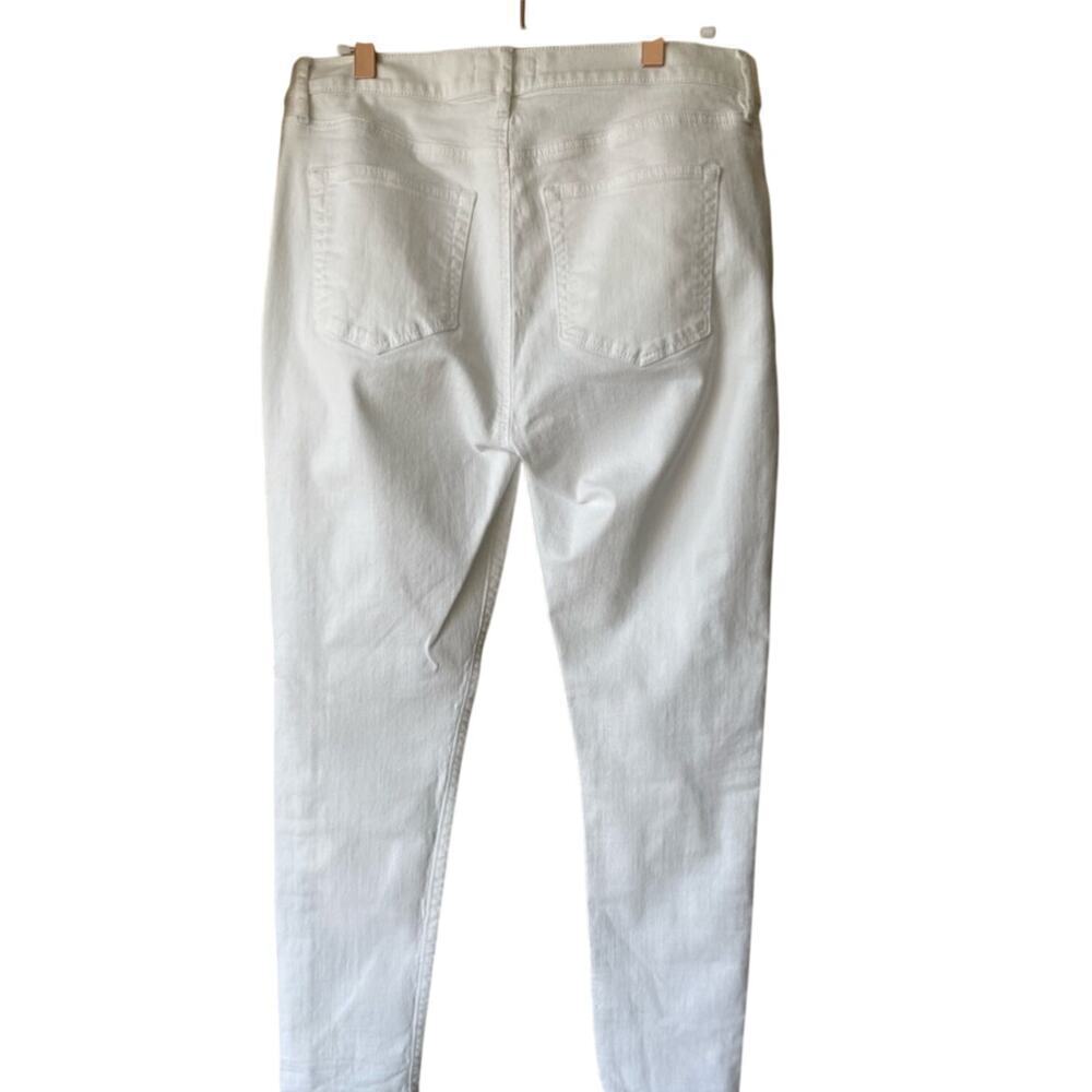 LOFT Modern Skinny Ankle white jeans women’s 10 - Picture 2 of 4